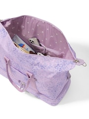 Victoria's Secret Pink Purple Leopard Weekender Duffle Bag - Image 2 of 4