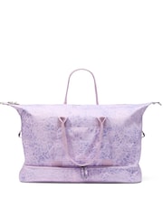Victoria's Secret Pink Purple Leopard Weekender Duffle Bag - Image 4 of 4
