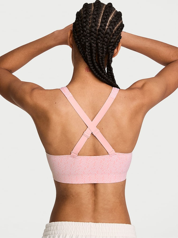 Victoria's Secret Dusk Pink Logos Front Close High Impact Sports Bra - Image 2 of 2