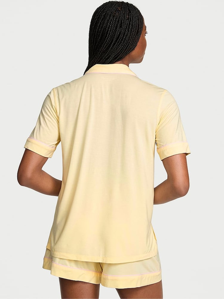 Victoria's Secret Sunny Honey Yellow Modal Short Pyjamas Set - Image 2 of 2 Victoria's Secret Sunny Honey Yellow Modal Short Pyjamas Set - Image 2 of 2