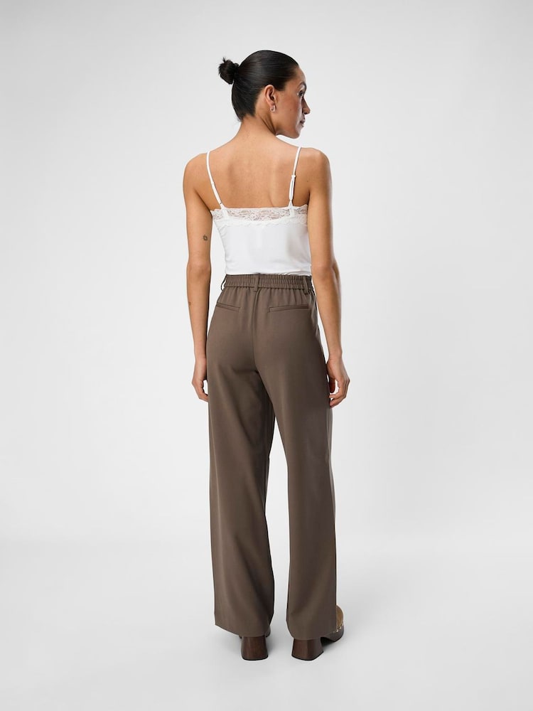 OBJECT Light Brown Wide Leg Trousers - Image 2 of 3 OBJECT Light Brown Wide Leg Trousers - Image 2 of 3
