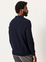 FatFace Rye Navy Knitted Long Sleeve Jumper - Image 2 of 6