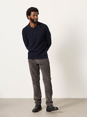 FatFace Rye Navy Knitted Long Sleeve Jumper - Image 3 of 6
