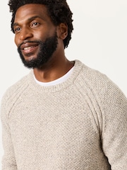 Boz - FatFace Crew Neck Jumper - 6şəkildən 5 şəkil