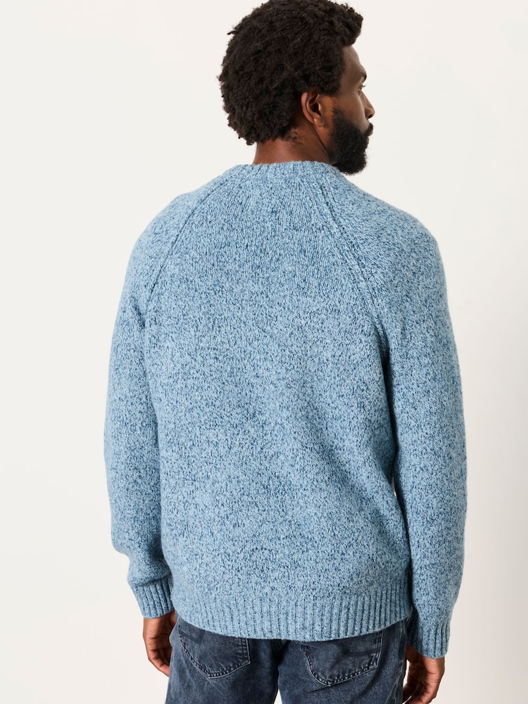 FatFace Deanston Light Blue Crew Neck Jumper - Image 2 of 6