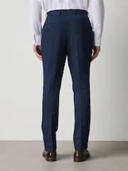 כחול  - גזרה רגילה - Stretch Smart Twill Trousers - תמונה 3 מתוך 4