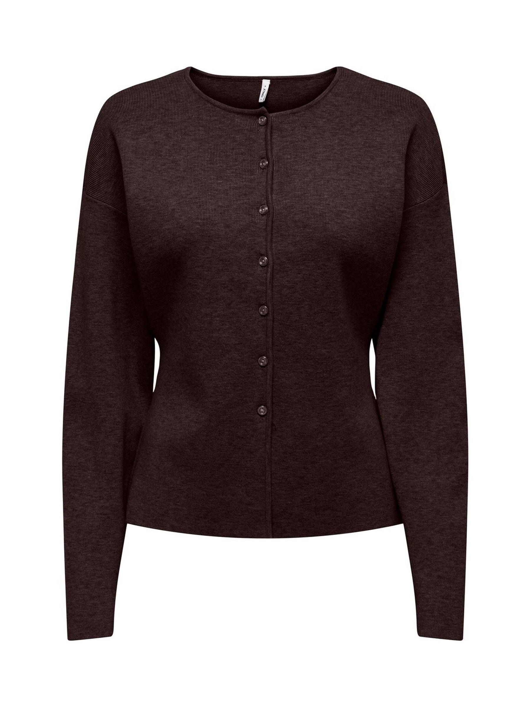 N!ce knit cardigan（BROWN） Buy ONLY Brown Full Needle Cardigan from Next USA