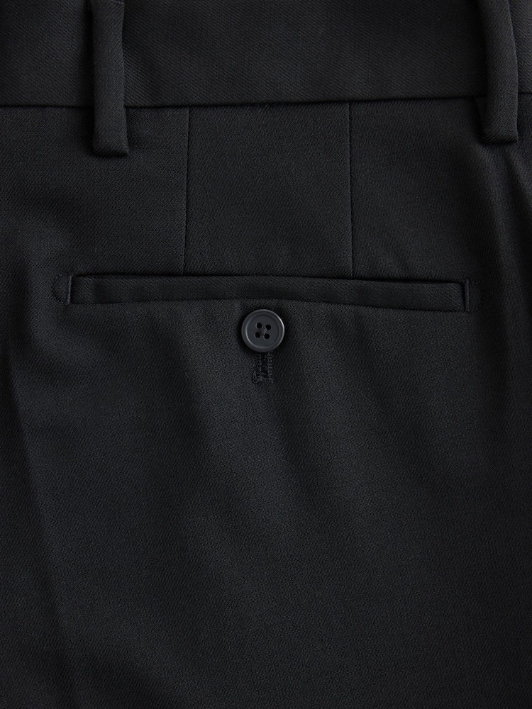 שחור - גזרה רגילה - Stretch Smart Twill Trousers - תמונה 10 מתוך 10 שחור - גזרה רגילה - Stretch Smart Twill Trousers - תמונה 10 מתוך 10