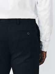 שחור - גזרה רגילה - Stretch Smart Twill Trousers - תמונה 5 מתוך 10