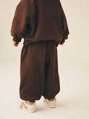 Chocolate Brown Cuffed Sweat Joggers (3mths-7yrs) - Image 3 of 8