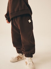 Chocolate Brown Cuffed Sweat Joggers (3mths-7yrs) - Image 4 of 8
