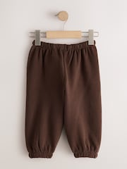 Chocolate Brown Cuffed Sweat Joggers (3mths-7yrs) - Image 6 of 8