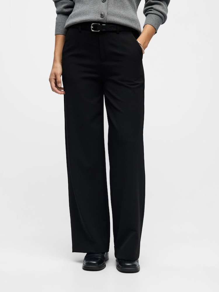 OBJECT Black Wide Leg Trousers - Image 2 of 5 OBJECT Black Wide Leg Trousers - Image 2 of 5