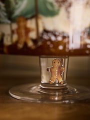 Clear Christmas Gingerbread Glass Trifle Dessert Bowl - Image 4 of 5