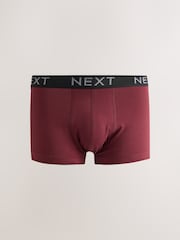 Burgungy Mixed Pattern 10 pack Cotton Rich Blend Hipster Boxers - Image 11 of 14