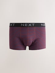 Burgungy Mixed Pattern 10 pack Cotton Rich Blend Hipster Boxers - Image 2 of 14