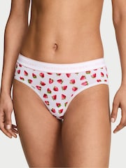 Victoria's Secret White Strawberries Hipster Logo Knickers - Image 1 of 2