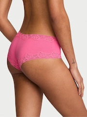 Victoria's Secret Pink Radiance Cheeky Cotton Lace Waist Knickers - Image 3 of 3