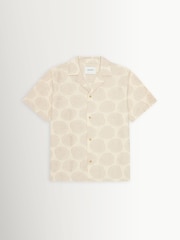 Les Deux White Dahlia Jacquard Short Sleeve Shirt - Image 5 of 6