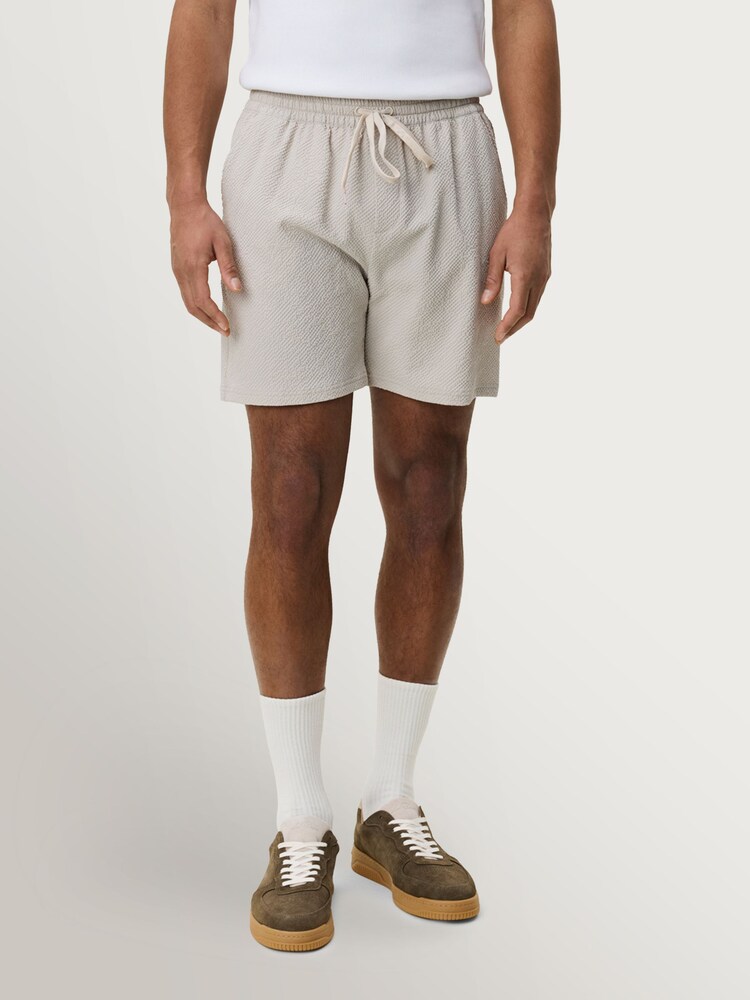 Les Deux Light Sand Seersucker Swim Shorts - Image 1 of 7
