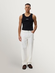Les Deux White Carpenter Jeans - Image 4 of 7