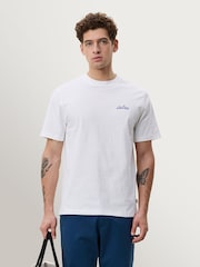 Les Deux White Bouquet Graphic Print T-Shirt - Image 3 of 7