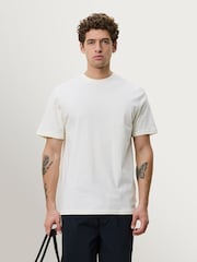 Les Deux White Plant Graphic Print T-Shirt - Image 1 of 7
