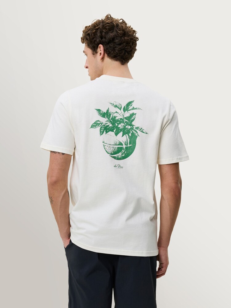 Les Deux White Plant Graphic Print T-Shirt - Image 2 of 7