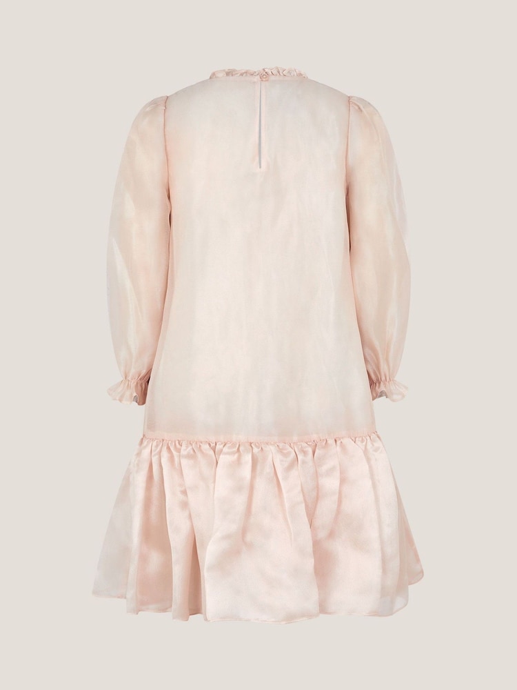 Monsoon Gold Nicolette Beaded Collar Party Dress - Image 2 of 3 Monsoon Gold Nicolette Beaded Collar Party Dress - Image 2 of 3