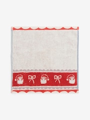 Natural Christmas Santa Face Cloth Towel - Image 3 of 3