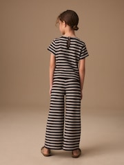 Maro ciocolată cu dungi - Wrap Top And Wide Leg Set (3-16yrs) - Imaginea 3 din 4