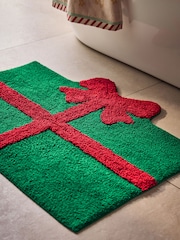 Green Christmas Present Bathmat - Image 2 of 2