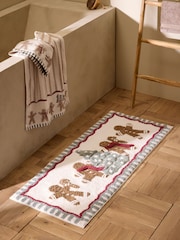 Natural Christmas Gingerbread Runner Bath Mat - Image 1 of 4