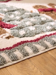 Natural Christmas Gingerbread Runner Bath Mat - Image 3 of 4