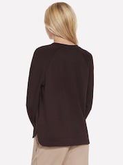 Skechers Brown Skechluxe Elevate Crew Neck Sweat Top - Image 3 of 3