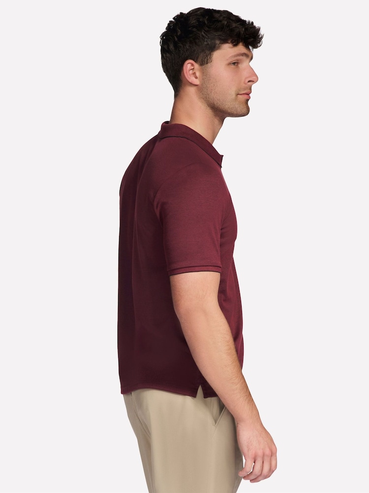 Skechers Red Off Duty Polo Shirt - Image 4 of 4 Skechers Red Off Duty Polo Shirt - Image 4 of 4