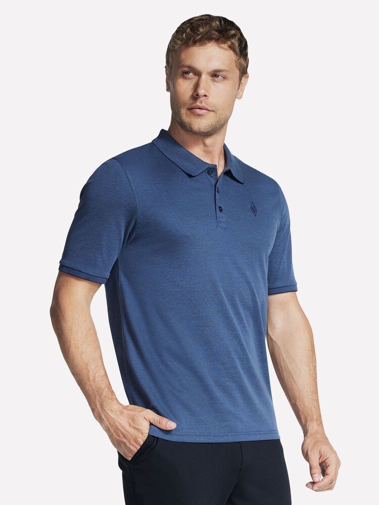 Skechers Blue Off Duty Polo Shirt - Image 1 of 4