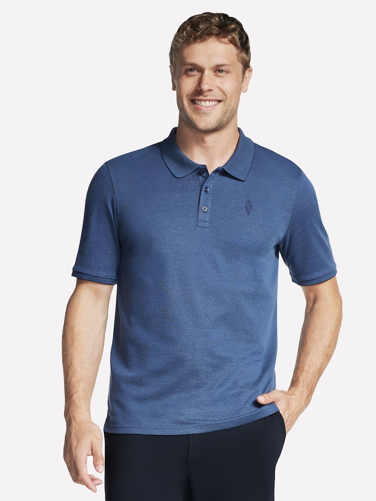Skechers Blue Off Duty Polo Shirt - Image 3 of 3