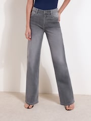 Grau - Friends Like These Alltags-Jeans mit weitem Bein - Bild 2 von 5