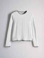 The Set 3 Pack Double Layer Long Sleeve T-Shirts Grey/Black/White - Image 3 of 6