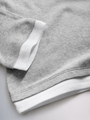 The Set 3 Pack Double Layer Long Sleeve T-Shirts Grey/Black/White - Image 6 of 6