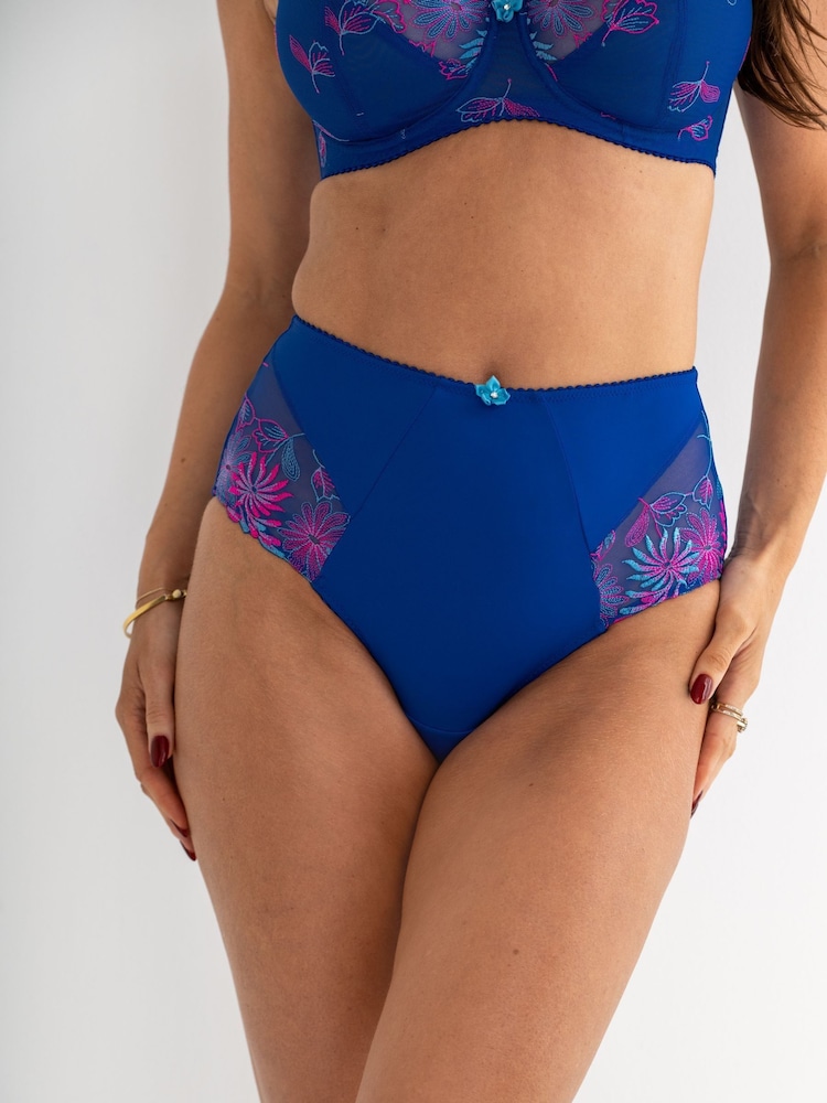 Pour Moi Blue High Waist St Tropez Knickers - Image 2 of 4