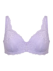 Pour Moi Purple Balcony Fleur Balconette Bra - Image 3 of 4