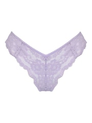 Pour Moi Purple Brazilian Fleur Cheeky V-Shaped Knickers - Image 3 of 4