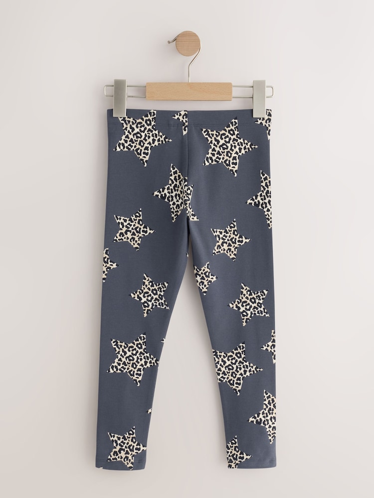 Charcoal Grey Animal Star Leggings (3-16yrs) - Image 2 of 4 Charcoal Grey Animal Star Leggings (3-16yrs) - Image 2 of 4