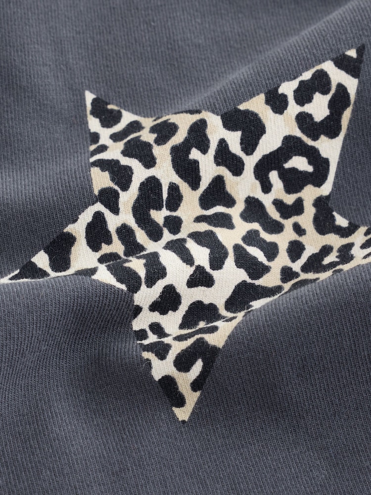 Charcoal Grey Animal Star Leggings (3-16yrs) - Image 4 of 4 Charcoal Grey Animal Star Leggings (3-16yrs) - Image 4 of 4