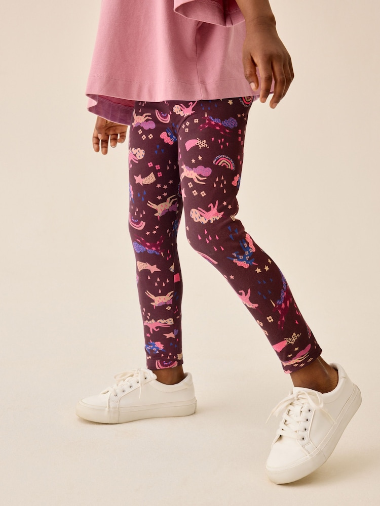 Berry Pink Unicorn Leggings (3-16yrs) - Image 2 of 3 Berry Pink Unicorn Leggings (3-16yrs) - Image 2 of 3