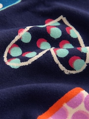 Navy Blue Heart Leggings (3-16yrs) - Image 8 of 9