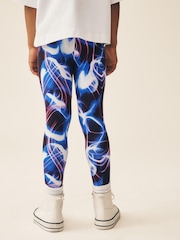 Navy Blue Swirl Leggings (3-16yrs) - Image 3 of 8