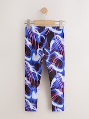 Navy Blue Swirl Leggings (3-16yrs) - Image 6 of 8